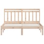 Small solid wood double bed frame 120x190 cm by vidaXL, Beds and slatted bases - Ref: Foro24-3100559, Price: 103,32 €, Discou...