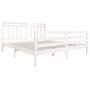 Estructura de cama madera maciza blanca super king 180x200cm de vidaXL, Camas y somieres - Ref: Foro24-3100670, Precio: 162,9...