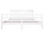 Estructura de cama madera maciza blanca super king 180x200cm de vidaXL, Camas y somieres - Ref: Foro24-3100670, Precio: 162,9...