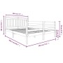 Estructura de cama madera maciza blanca super king 180x200cm de vidaXL, Camas y somieres - Ref: Foro24-3100670, Precio: 162,9...