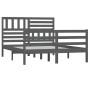 Estructura de cama madera maciza gris 120x200 cm de vidaXL, Camas y somieres - Ref: Foro24-3101085, Precio: 168,99 €, Descuen...