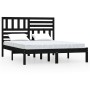 Estructura de cama madera maciza de pino negro 120x200 cm de vidaXL, Camas y somieres - Ref: Foro24-3101022, Precio: 166,88 €...