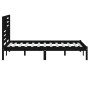 Estructura de cama madera maciza de pino negro 120x200 cm de vidaXL, Camas y somieres - Ref: Foro24-3101022, Precio: 166,88 €...