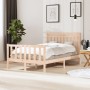 Solid wood bed frame 120x200 cm by vidaXL, Beds and slatted bases - Ref: Foro24-3100953, Price: 113,99 €, Discount: %