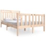 Solid wood bed frame 120x200 cm by vidaXL, Beds and slatted bases - Ref: Foro24-3100953, Price: 113,99 €, Discount: %