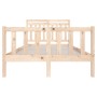 Estructura de cama de madera maciza 120x200 cm de vidaXL, Camas y somieres - Ref: Foro24-3100953, Precio: 113,99 €, Descuento: %