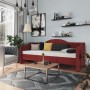 Red wine red fabric USB sofa bed 90x200 cm by vidaXL, Beds and slatted bases - Ref: Foro24-337186, Price: 213,11 €, Discount: %