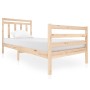 Estructura de cama madera maciza 90x200 cm de vidaXL, Camas y somieres - Ref: Foro24-3100639, Precio: 93,86 €, Descuento: %