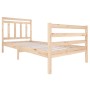 Estructura de cama madera maciza 90x200 cm de vidaXL, Camas y somieres - Ref: Foro24-3100639, Precio: 93,86 €, Descuento: %