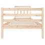 Estructura de cama madera maciza 90x200 cm de vidaXL, Camas y somieres - Ref: Foro24-3100639, Precio: 93,86 €, Descuento: %