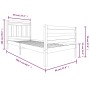 Estructura de cama madera maciza 90x200 cm de vidaXL, Camas y somieres - Ref: Foro24-3100639, Precio: 93,86 €, Descuento: %