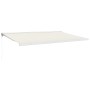 Toldo retráctil aluminio y tela color crema 5x3 m de vidaXL, Toldos - Ref: Foro24-3154530, Precio: 743,84 €, Descuento: %