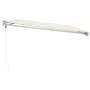 Toldo retráctil aluminio y tela color crema 5x3 m de vidaXL, Toldos - Ref: Foro24-3154530, Precio: 743,84 €, Descuento: %