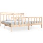 Estructura de cama de madera maciza 200x200 cm de vidaXL, Camas y somieres - Ref: Foro24-3100978, Precio: 135,77 €, Descuento: %