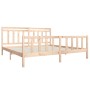 Estructura de cama de madera maciza 200x200 cm de vidaXL, Camas y somieres - Ref: Foro24-3100978, Precio: 135,77 €, Descuento: %