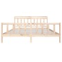 Estructura de cama de madera maciza 200x200 cm de vidaXL, Camas y somieres - Ref: Foro24-3100978, Precio: 135,77 €, Descuento: %