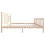 Estructura de cama de madera maciza 200x200 cm de vidaXL, Camas y somieres - Ref: Foro24-3100978, Precio: 135,77 €, Descuento: %