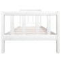 White solid wood single bed frame 90x190 cm by vidaXL, Beds and slatted bases - Ref: Foro24-3100685, Price: 107,42 €, Discoun...