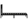 Estructura de cama madera maciza de pino negra 100x200 cm de vidaXL, Camas y somieres - Ref: Foro24-3101017, Precio: 128,60 €...