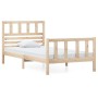 Estructura de cama madera maciza 90x200 cm de vidaXL, Camas y somieres - Ref: Foro24-3101138, Precio: 100,22 €, Descuento: %