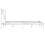 Solid white pine wood bed frame 200x200 cm by vidaXL, Beds and slatted bases - Ref: Foro24-3101044, Price: 158,22 €, Discount: %