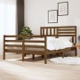 Estructura de cama madera maciza marrón miel 160x200 cm de vidaXL, Camas y somieres - Ref: Foro24-3101101, Precio: 179,35 €, ...