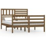 Estructura de cama madera maciza marrón miel 160x200 cm de vidaXL, Camas y somieres - Ref: Foro24-3101101, Precio: 179,35 €, ...