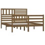 Estructura de cama madera maciza marrón miel 160x200 cm de vidaXL, Camas y somieres - Ref: Foro24-3101101, Precio: 179,99 €, ...