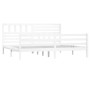 Estructura cama de madera maciza blanca super king 180x200 cm de vidaXL, Camas y somieres - Ref: Foro24-3101104, Precio: 170,...