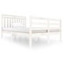 Estructura de cama madera maciza blanca 120x200 cm de vidaXL, Camas y somieres - Ref: Foro24-3100650, Precio: 119,64 €, Descu...