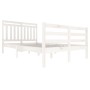 Estructura de cama madera maciza blanca 120x200 cm de vidaXL, Camas y somieres - Ref: Foro24-3100650, Precio: 119,64 €, Descu...