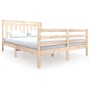 Estructura de cama de madera maciza 160x200 cm de vidaXL, Camas y somieres - Ref: Foro24-3100664, Precio: 135,74 €, Descuento: %