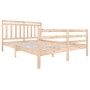 Estructura de cama de madera maciza 160x200 cm de vidaXL, Camas y somieres - Ref: Foro24-3100664, Precio: 135,74 €, Descuento: %