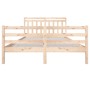 Estructura de cama de madera maciza 160x200 cm de vidaXL, Camas y somieres - Ref: Foro24-3100664, Precio: 135,74 €, Descuento: %