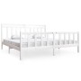 Estructura de cama de madera maciza blanca 200x200 cm de vidaXL, Camas y somieres - Ref: Foro24-3100979, Precio: 146,10 €, De...