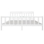 Weißer Massivholzbettrahmen 200x200 cm von vidaXL, Betten und Lattenroste - Ref: Foro24-3100979, Preis: 146,10 €, Rabatt: %