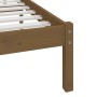 Solid pine wood bed frame honey brown 100x200 cm by vidaXL, Beds and slatted bases - Ref: Foro24-3101016, Price: 114,99 €, Di...