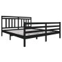 Estructura de cama madera maciza negro super king 180x200cm de vidaXL, Camas y somieres - Ref: Foro24-3100673, Precio: 159,90...