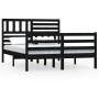 Estructura de cama madera maciza negro 120x200 cm de vidaXL, Camas y somieres - Ref: Foro24-3101087, Precio: 175,74 €, Descue...