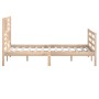 Estructura de cama de madera maciza 160x200 cm de vidaXL, Camas y somieres - Ref: Foro24-3101098, Precio: 152,85 €, Descuento: %