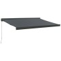 Toldo retráctil aluminio y tela gris antracita 3x2,5 m de vidaXL, Toldos - Ref: Foro24-3154561, Precio: 476,66 €, Descuento: %