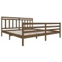 Estructura de cama madera maciza marrón miel 200x200 cm de vidaXL, Camas y somieres - Ref: Foro24-3100677, Precio: 164,31 €, ...