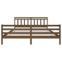 Estructura de cama madera maciza marrón miel 200x200 cm de vidaXL, Camas y somieres - Ref: Foro24-3100677, Precio: 164,31 €, ...