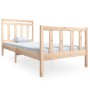 Estructura de cama individual de madera maciza 90x190 cm de vidaXL, Camas y somieres - Ref: Foro24-3100684, Precio: 88,87 €, ...