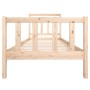 Estructura de cama individual de madera maciza 90x190 cm de vidaXL, Camas y somieres - Ref: Foro24-3100684, Precio: 88,87 €, ...