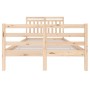 Solid wood bed frame 120x200 cm by vidaXL, Beds and slatted bases - Ref: Foro24-3100649, Price: 116,89 €, Discount: %