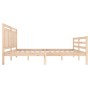 Solid wood bed frame 120x200 cm by vidaXL, Beds and slatted bases - Ref: Foro24-3100649, Price: 116,89 €, Discount: %