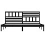 Estructura de cama de madera maciza negra 180x200 cm de vidaXL, Camas y somieres - Ref: Foro24-3101042, Precio: 195,03 €, Des...