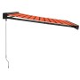 Toldo retráctil aluminio y tela naranja y marrón 3x2,5 m de vidaXL, Toldos - Ref: Foro24-3154566, Precio: 500,99 €, Descuento: %