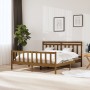 Honey brown solid wood bed frame 180x200 cm by vidaXL, Beds and slatted bases - Ref: Foro24-3100976, Price: 167,99 €, Discoun...